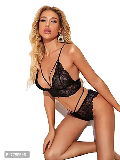 Naisa Women's Sexy Bra Panty Bikni |Lingerie Set|Hot  Sexy for Newly Married Couples Honeymoon/First Night/Anniversary |for Women/Ladies/NaughtyGirls.with 26 to 38 inch bust size-thumb4