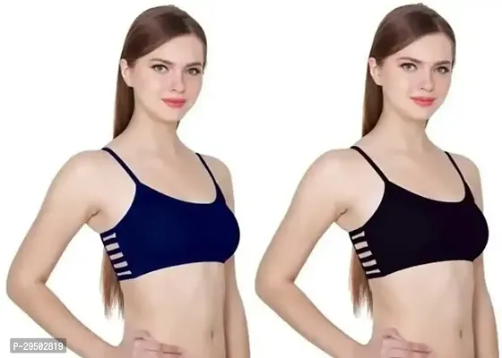 Women Cotton Non-Padded Non-Wired Regular Bra Pack Of 2