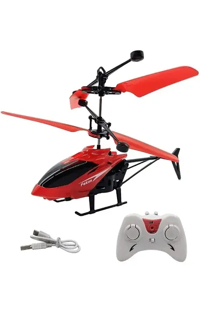 Exceed Induction Flight Remote Control Toy Charging Helicopter with 3D Light Toys for Boys Kids (Indoor Flying), Pack of 1(RANDOM COLOUR)
