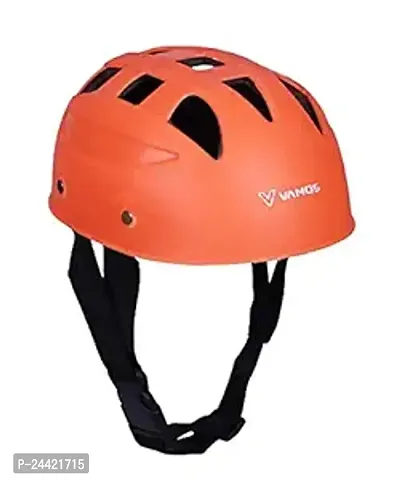 Vamos Cycling and Skating Sports Helmet for Kids Boys and Girls of Age 6-15 Years with Adjustable Straps (multi colors)-thumb0