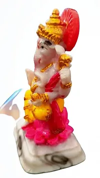 Marble Idols  Ganesh Statue for Pooja Home Decor | Multicolour | (Pack of 1)-thumb1