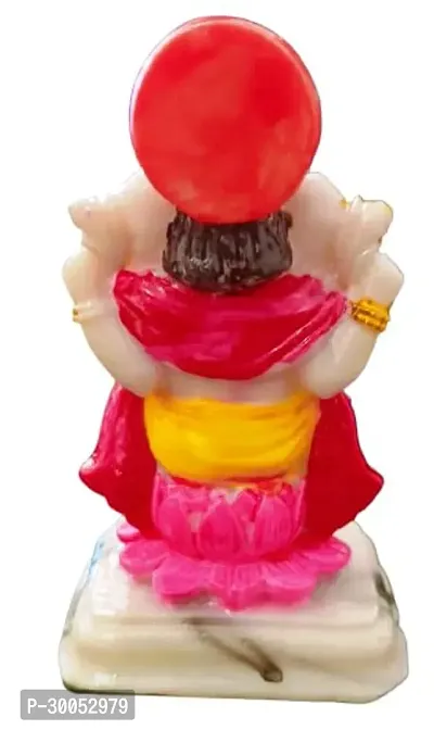 Marble Idols  Ganesh Statue for Pooja Home Decor | Multicolour | (Pack of 1)-thumb3