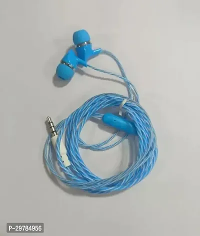 Stylish Blue In-ear Wired USB With Microphone Headphones