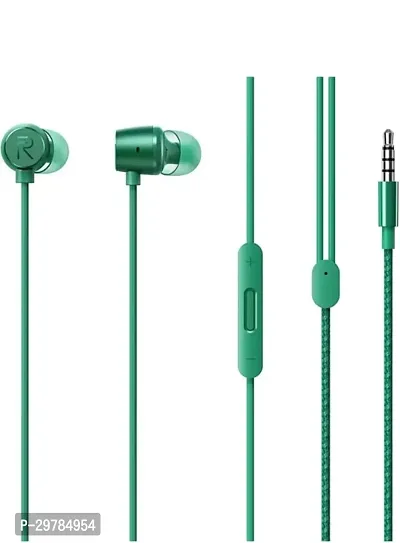 Stylish Green In-ear Wired USB With Microphone Headphones-thumb0