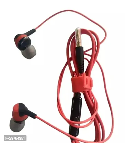 Stylish Red In-ear Wired USB With Microphone Headphones-thumb0