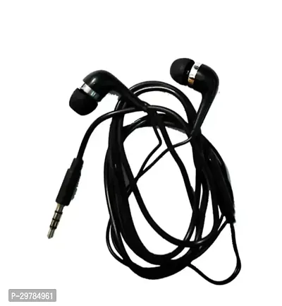 Stylish Black In-ear Wired USB With Microphone Headphones