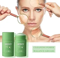 Green Tea Cleansing Mask Stick for Face(2 piece) For Blackheads Whiteheads Oil Control  Anti-Acne | Green Mask Stick for Men and Women-thumb3