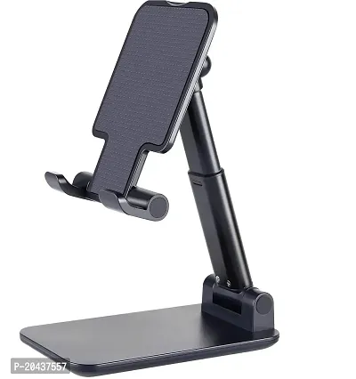 Phone  StandPremium Smart Foldable Mobile Tabletop Stand for Table and Bed, Height Adjustable Universal Phone Holder for All Smartphones  Tablet-thumb0