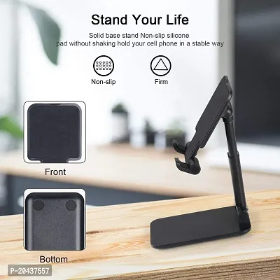 Phone  StandPremium Smart Foldable Mobile Tabletop Stand for Table and Bed, Height Adjustable Universal Phone Holder for All Smartphones  Tablet-thumb4