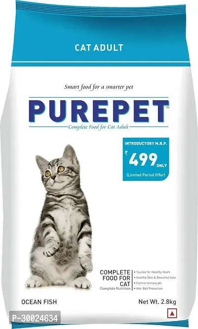 Purepet Adult Cat Food, Ocean Fish, 2.8 kg-thumb0