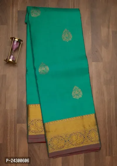 Classic Cotton Silk Saree with Blouse piece-thumb0