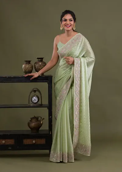 Hot Selling Cotton Silk Saree with Blouse piece 