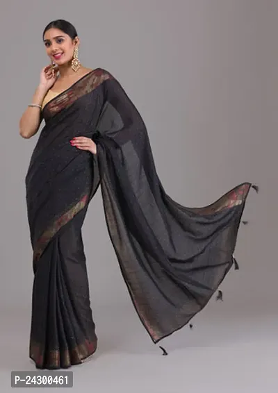 Classic Cotton Silk Saree with Blouse piece-thumb0