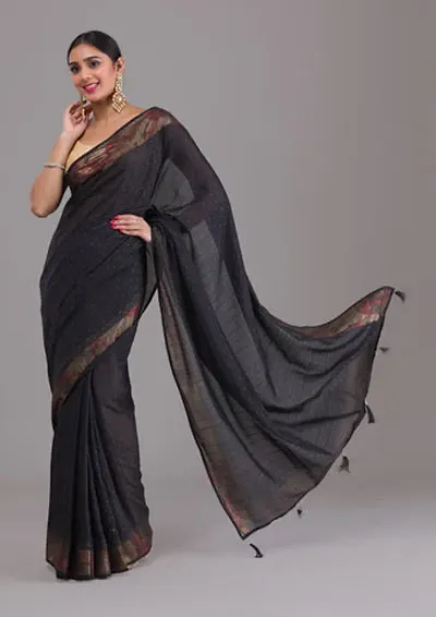 Alluring Cotton Silk Saree with Blouse piece 