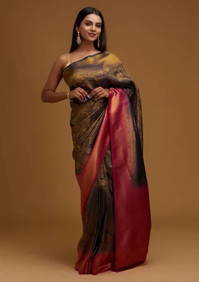 Hot Selling Cotton Silk Saree with Blouse piece 