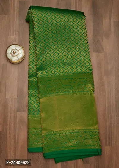 Classic Cotton Silk Saree with Blouse piece-thumb0