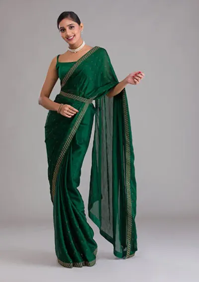 Stylish Fancy Designer Silk Saree With Blouse Piece For Women