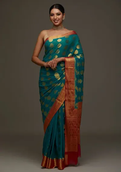 Must Have Cotton Silk Saree with Blouse piece 