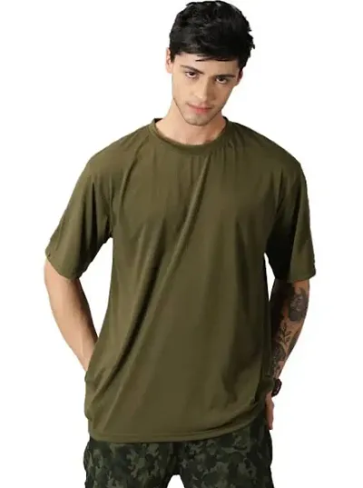 Men Solid Round Neck Pure TShirt colour