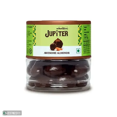 Schmitten Jupiter Almonds Coated Dark Chocolate Jar Perfect For Gifting-thumb0