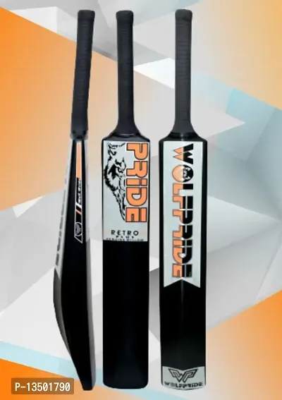 Retro P Xtreme PVC/Plastic Orange/B Black Tennis Cricket Bat (800g) Size8 #