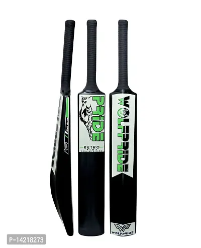 Retro P Classic PVC/Plastic Green/B Black Tennis Cricket Bat (800g) Size8 #