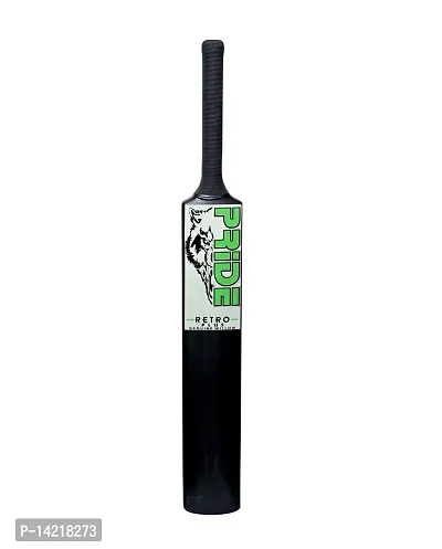 Retro P Classic PVC/Plastic Green/B Black Tennis Cricket Bat (800g) Size8 #-thumb2