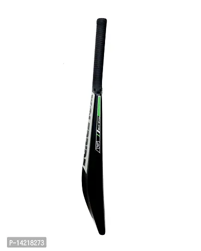 Retro P Classic PVC/Plastic Green/B Black Tennis Cricket Bat (800g) Size8 #-thumb4