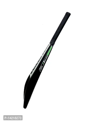 Retro P Classic PVC/Plastic Green/B Black Tennis Cricket Bat (800g) Size8 #-thumb3