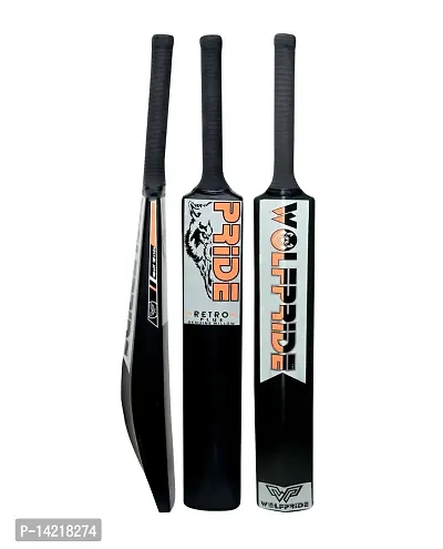 Retro P Classic PVC/Plastic Grey/B Black Tennis Cricket Bat (800g) Size8 #