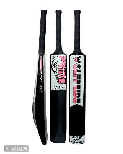 Retro P Classic PVC/Plastic Pink/B Black Tennis Cricket Bat (800g) Size8 #-thumb0