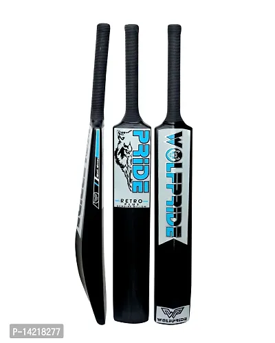 Retro P Classic PVC/Plastic S Blue/B Black Tennis Cricket Bat (800g) Size8 #