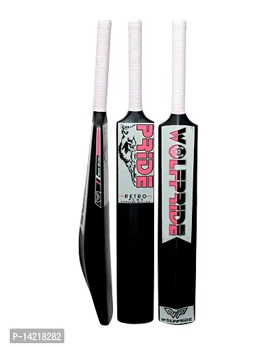 Retro P Classic PVC/Plastic Pink/W Black Tennis Cricket Bat (800g) Size8 #