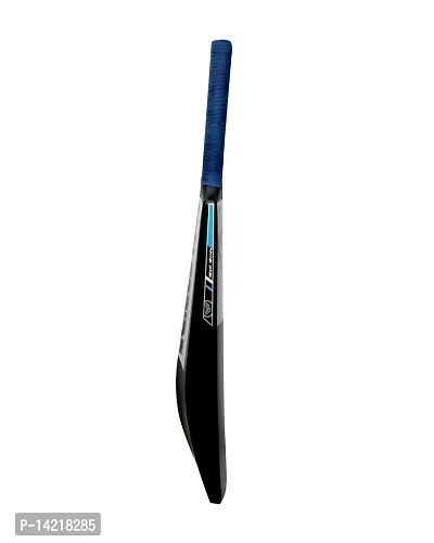Retro P Classic PVC/Plastic Sky Blue/Blue Black Tennis Cricket Bat (800g) Size8 #-thumb4