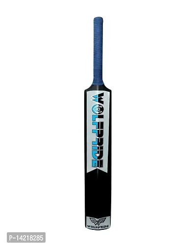 Retro P Classic PVC/Plastic Sky Blue/Blue Black Tennis Cricket Bat (800g) Size8 #-thumb5