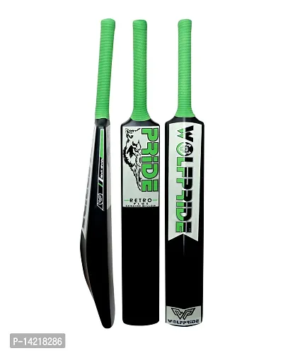 Retro P Classic PVC/Plastic Green/G Black Tennis Cricket Bat (800g) Size8 #-thumb0