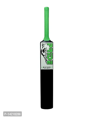 Retro P Classic PVC/Plastic Green/G Black Tennis Cricket Bat (800g) Size8 #-thumb2