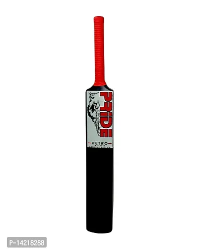 Retro P Classic PVC/Plastic Red/R Black Tennis Cricket Bat (800g) Size8 #-thumb2