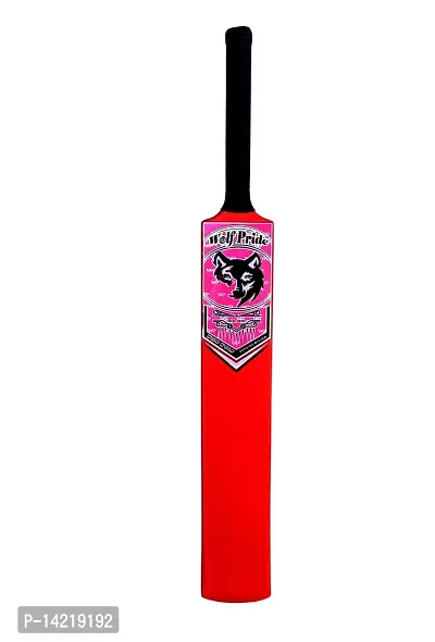 Wild Classic PVC/Plastic Red/B Red Tennis Cricket Bat (800g) Size8-thumb4