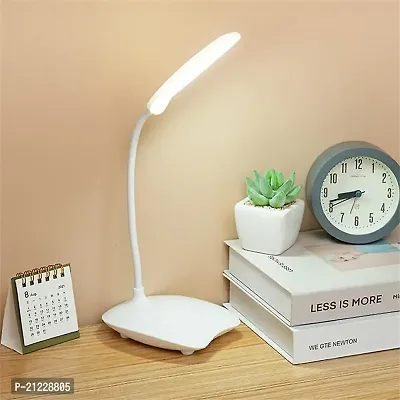 Table Lamp for Study Led Light, Led Desk Light Touch Control Eye Caring Study Lamp  (21.5 cm, White)-thumb0