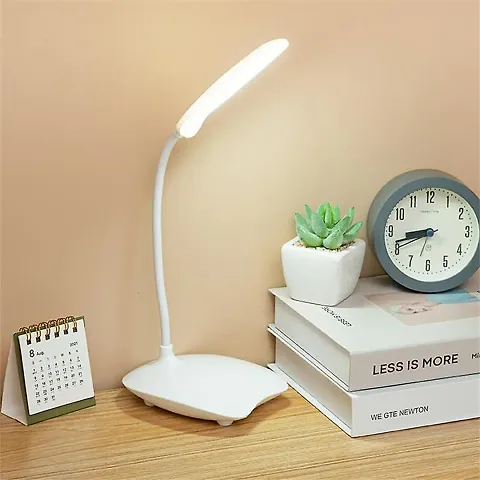 Table Lamp for Study Led Light, Led Desk Light Touch Control Eye Caring Study Lamp  (21.5 cm, White)