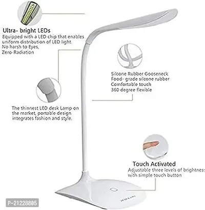 Table Lamp for Study Led Light, Led Desk Light Touch Control Eye Caring Study Lamp  (21.5 cm, White)-thumb5