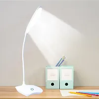 Table Lamp for Study Led Light, Led Desk Light Touch Control Eye Caring Study Lamp  (21.5 cm, White)-thumb1