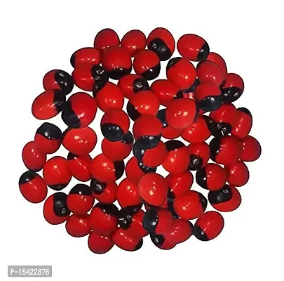 Real Seed Lal Rakt Gunja | Red Rosary Pea | Godddess Lakshmi Chirmi Beads | Abrus Precatorius | Gumchi - Set 01of 21 Beads by RMP Enterprises