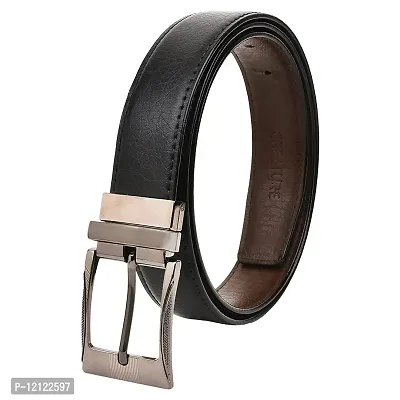 YASHISH Reversible Leather Formal Belt For Men(Color-Black/Brown||BL-05|| 42 inches lenght|| Waist upto -40 inches)-thumb0