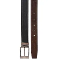 YASHISH Reversible Leather Formal Belt For Men(Color-Black/Brown||BL-05|| 42 inches lenght|| Waist upto -40 inches)-thumb1