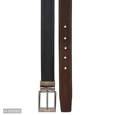 YASHISH Reversible Leather Formal Belt For Men(Color-Black/Brown||BL-05|| 42 inches lenght|| Waist upto -40 inches)-thumb2