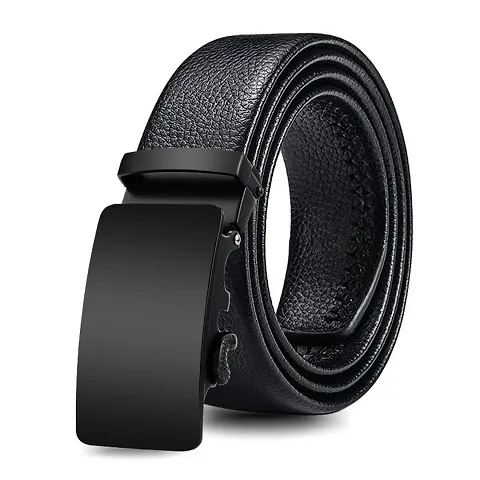 Elegant Leather Solid Belts For Men