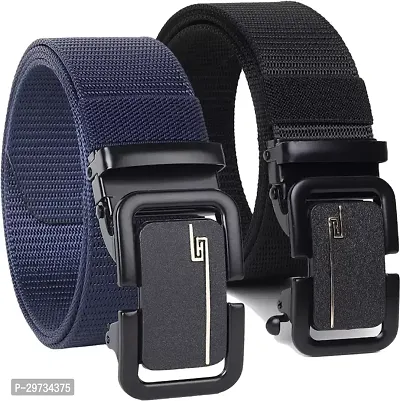 Stylish Nylon Belt for Men Pack of 2