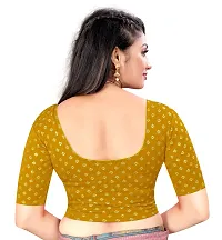 Trendy designer Foil Printed stretchable blouse for womens  Girls.-thumb2